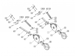 Поводковая группа сеялки ALFA 4 MINI-TILL