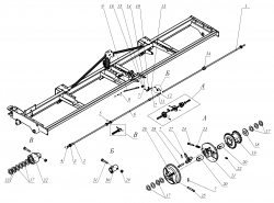 Валы контрпривода сеялки ASTRA-6 NEW
