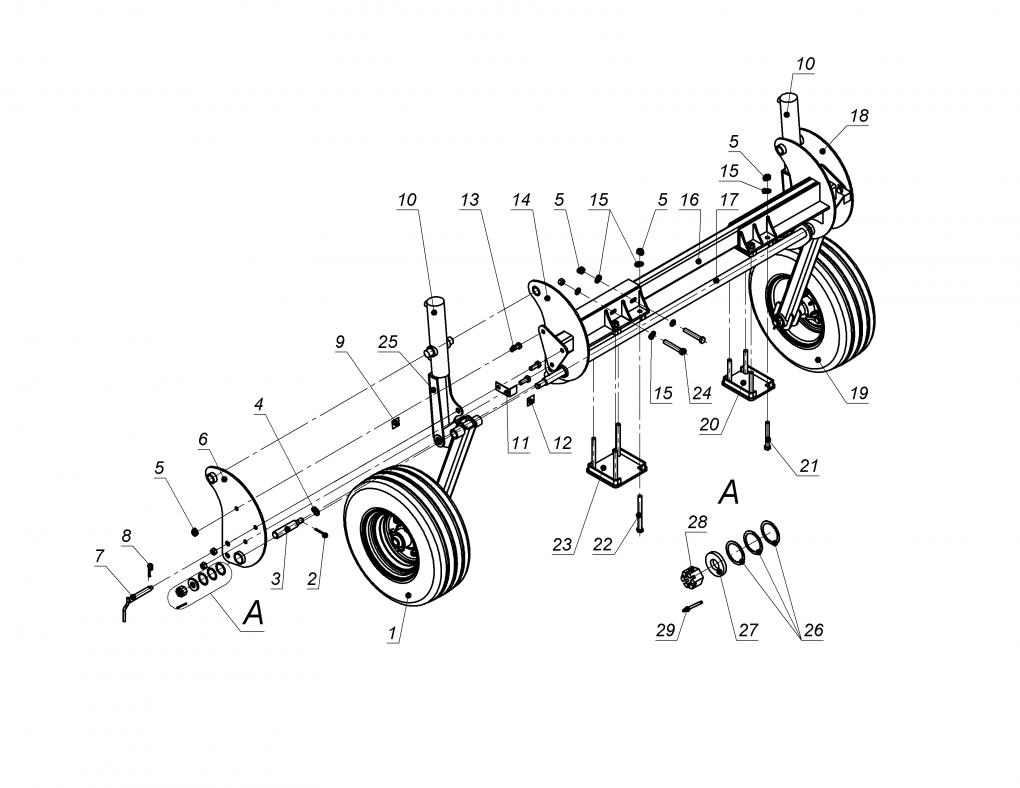 Устройство транспортное сеялки 2022 ALFA 6/ALFA 6 MINI-TILL