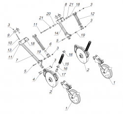 Поводковая группа сеялки ASTRA-4 NEW/ASTRA-6 NEW