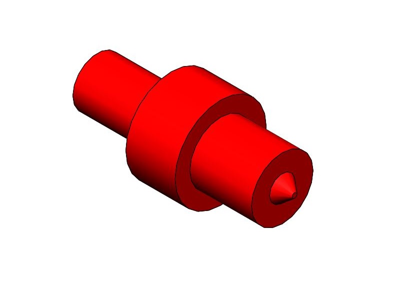 Ниппель НР10-2-Х0041-1 с защитным колпачком красного цвета