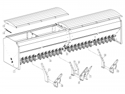Ящик зерновой сеялки ALFA 4 MINI-TILL 2022