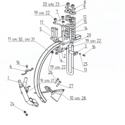 Секция сеялки 12.00.170 с 2021 г.