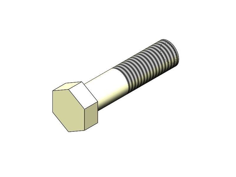 Болт М16-6gх60.109.019 DIN 933 (ДСТУ ГОСТ 7798:2008)