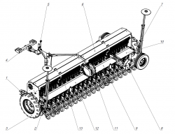 Сеялка зернотуковая рядовая ASTRA-6 NEW
