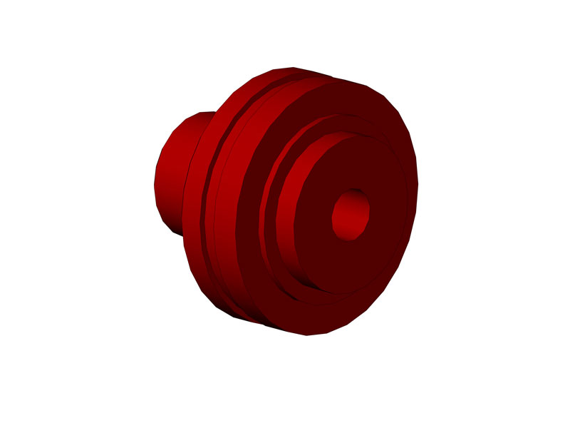 Элемент БР муфты QTA1-201-60 с защитным колпачком красного цвета или Ниппель HP10-2-X0041-1 с защитным колпачком красного цвета