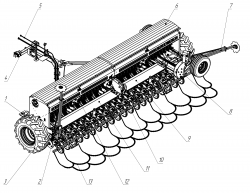 Сеялка зерновая рядовая ALFA 6 MINI-TILL