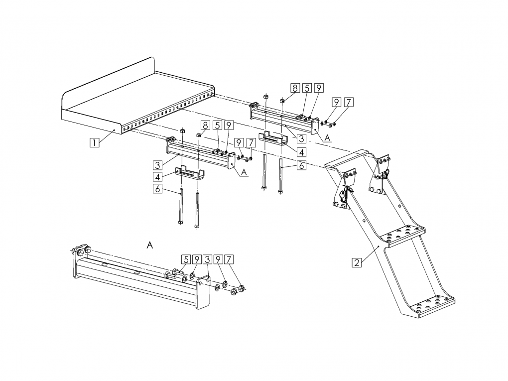 Доска подножная ALFA 4 MINI-TILL