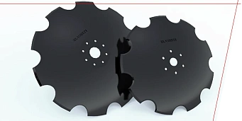 Discs are made of European steels with boron content