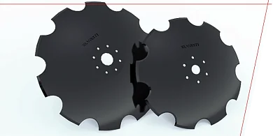 Discs are made of European steels with boron content