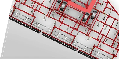 Центральна рама та крила